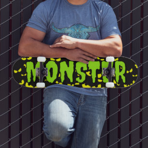 Cool monster eyes personalized skateboard design