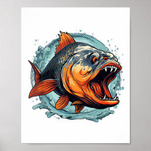 Cool Monster Fish For Piranha Lovers _1  Poster