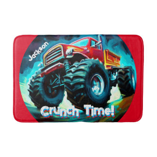 Cool Monster Truck  Crunch Time Bath Mat