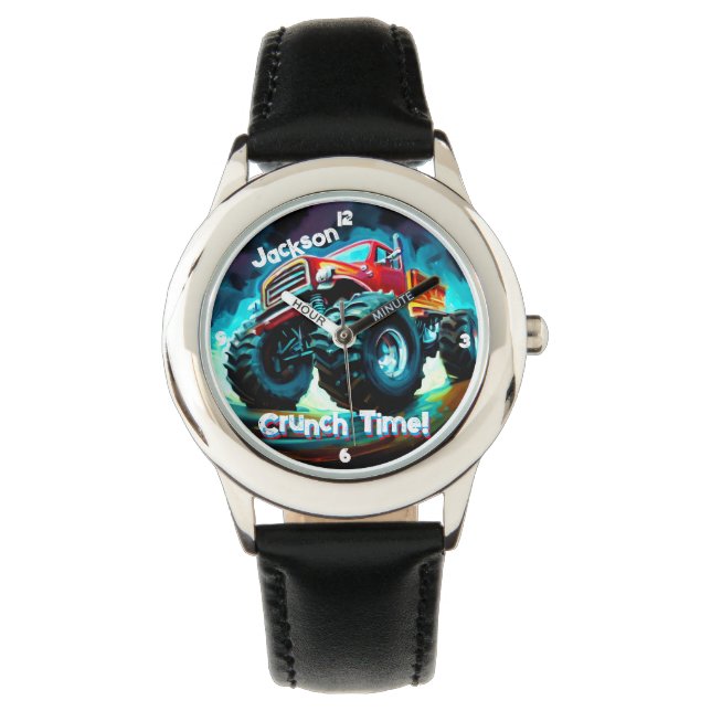 Cool Monster Truck  Crunch Time Watch (Front)