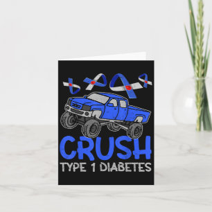 Cool Monster Truck Cruype T1 Diabetes Awareness Ri Card