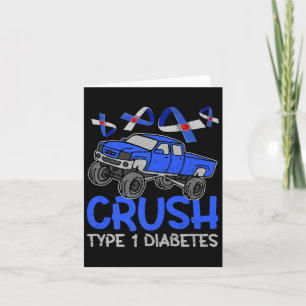 Cool Monster Truck Cruype T1 Diabetes Awareness Ri Card