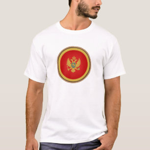 Cool Montenegro Flag Seal T-Shirt