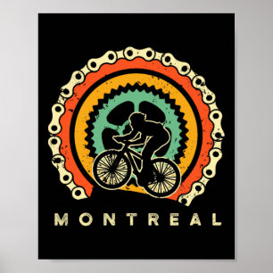Cool Montreal Mountain Bike Riding Mountain Biking Poster