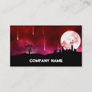 Cool moon business card