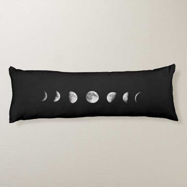 Cool Moon Phases Body Pillow (Back)