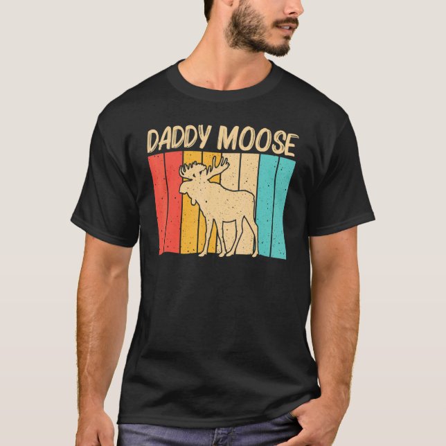 Cool Moose For Men Boys Moose Deer Bull Elk T-Shirt (Front)