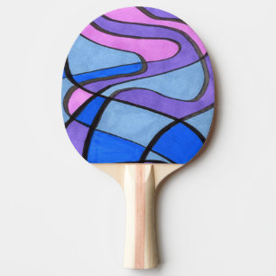 "Cool Morning" Abstract Ping Pong Paddle