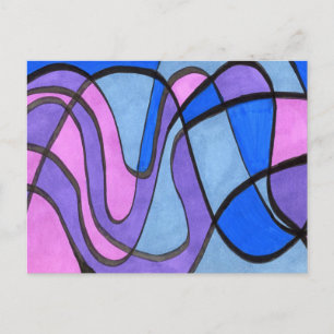 "Cool Morning" Abstract Postcard