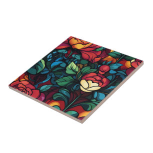 Cool Moroccan Rose Ceramic Tiles For Living Space