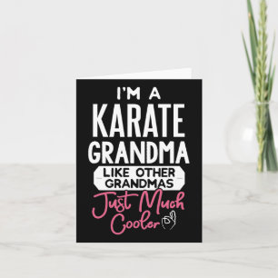 Cool Mothers Day Design Karate Grandma Card
