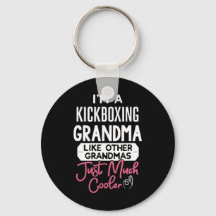 Cool Mothers Day Design Kickboxing Grandma  Keychain