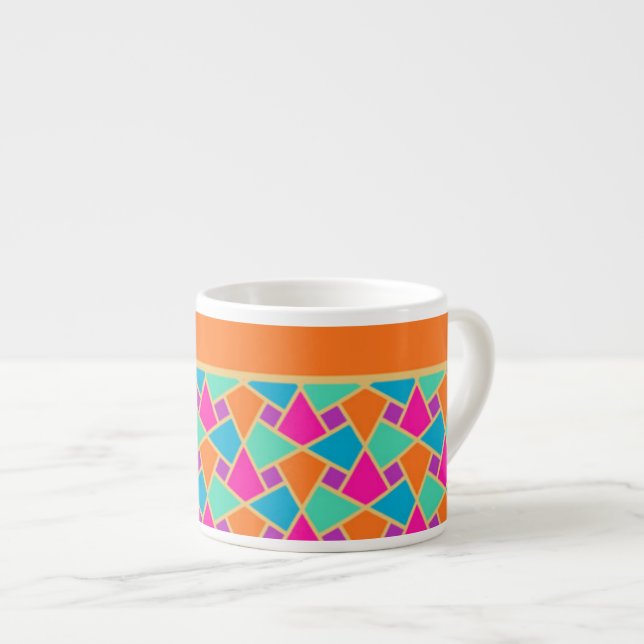 Cool Motif islamique et les rayures Espresso Mug (Devant droit)