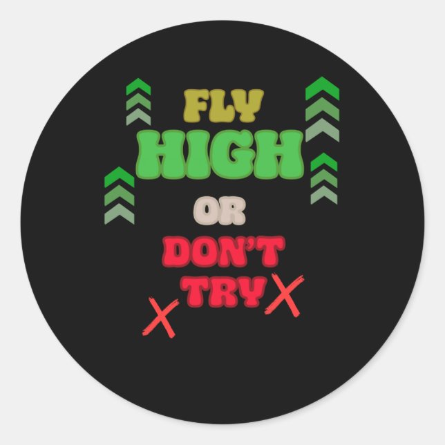 Cool Motivational Quote Sticker  (Front)