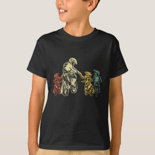 Cool Motocross Dirt Bike Biker Dad & Sons Father's T-Shirt