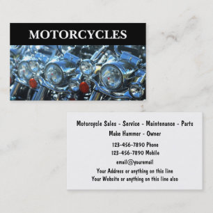 Cool Motocyclettes thème Cartes de visite
