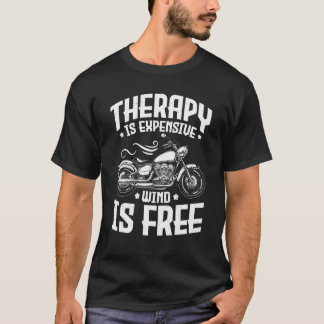 Cool Motorcycle Rider Men Therapy Motorcycle  Bike T-Shirt