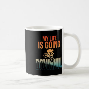 Cool Mountain Bike Art For Men Boys Downhill Mount Coffee Mug