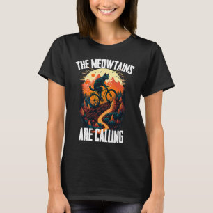 Cool Mountain Biking MTB Biker Cats For Men Women T-Shirt