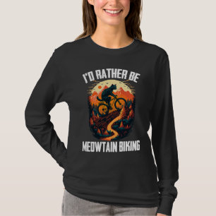 Cool Mountain Biking MTB Biker Cats For Men Women  T-Shirt