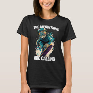 Cool Mountain Skier Snowboard For Men Women Kids S T-Shirt