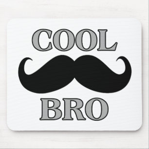 Cool Moustache Bro Mouse Pad