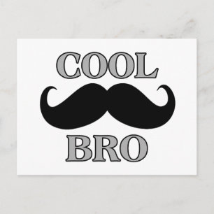 Cool Moustache Bro Postcard