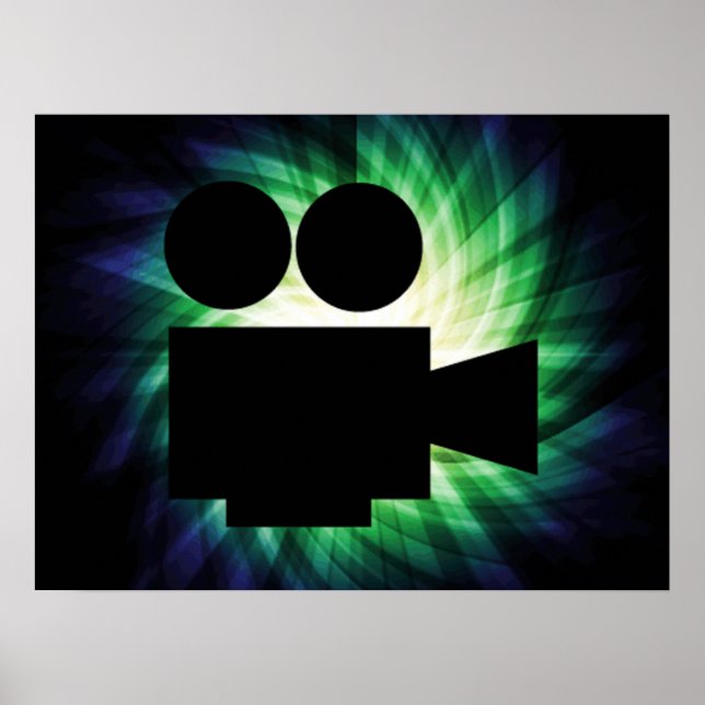 Cool Movie Camera; Video Film Poster (Front)