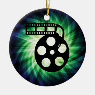 Cool Movie Film Reel Ceramic Ornament