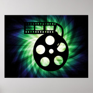 Cool Movie Film Reel Poster