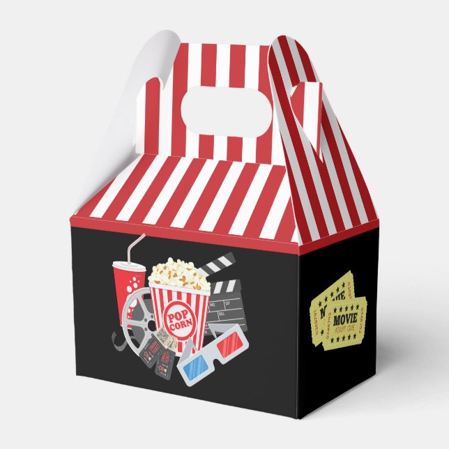 cool movie theatre party  favor box (Front Side)