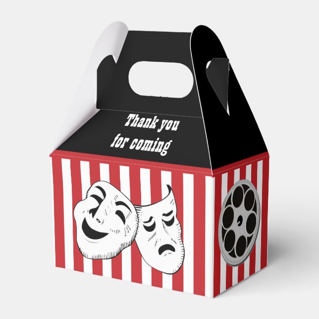 cool Movie theatre thank you party Favor Box (Front Side)