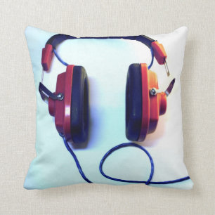 Cool Mr. Dj Headphones Throw Pillow