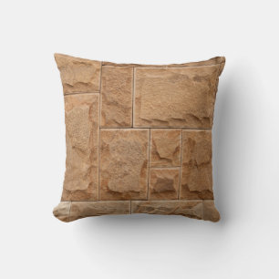 Cool Multi-Shape Stone Wall Throw Pillow