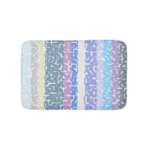 COOL Multicolor Green/Grey/Beige/Pink/Purple/Blue Bath Mat
