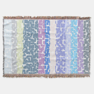 COOL Multicolor Green/Grey/Beige/Pink/Purple/Blue Throw Blanket