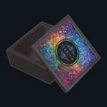 Cool Multicolor Retro Glitter & Sparkles Pattern 3 Gift Box<br><div class="desc">Coll multicolor retro glitter and sparkles pattern 3. Monogramed version. If you need any help customizing any of my designs,  contact ArtOnWear designer. Free text formatting with live help available by request.</div>