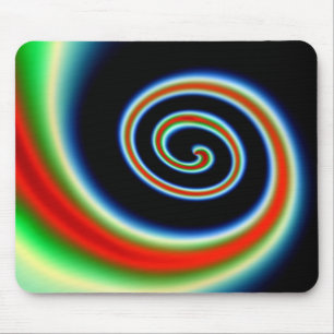 COOL Multicolored Swirl Mouse Pad