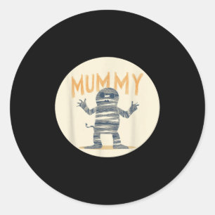 Cool Mummy Costume For Mummies Lovers  Classic Round Sticker