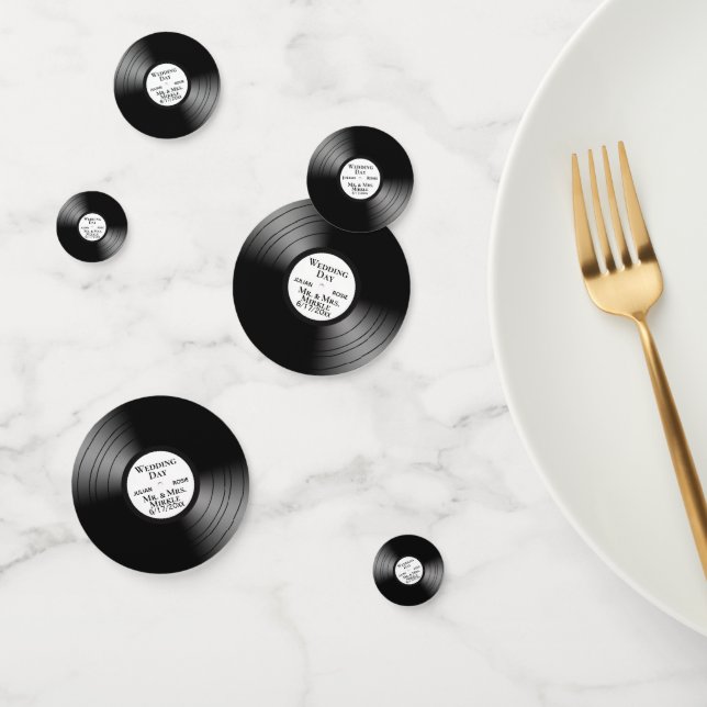 Cool Music Design Custom Records Confetti (Group)