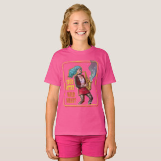 Cool Music Girl – Bold Notes, Wild Heart T-Shirt