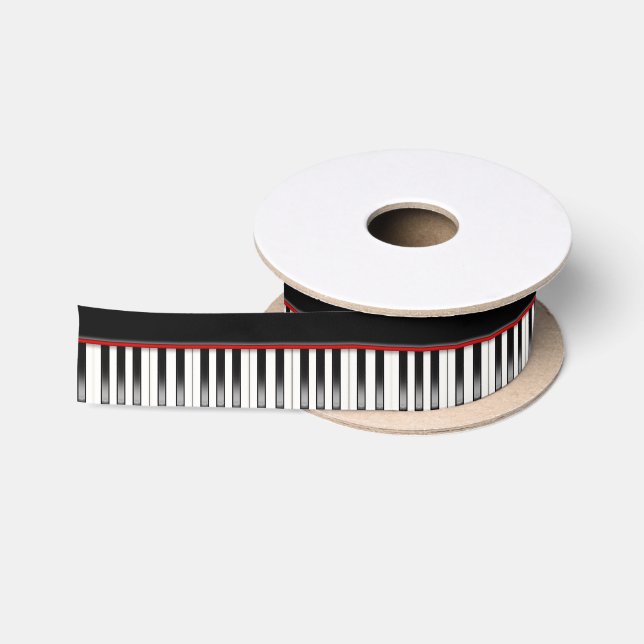 Cool Music lovers piano party gift ribbon Satin Ribbon (Spool)