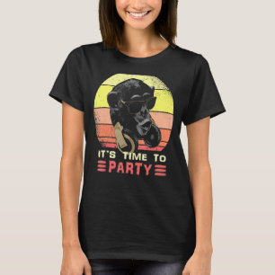 Cool Music Monkey Party Sunglasses And Headphones T-Shirt