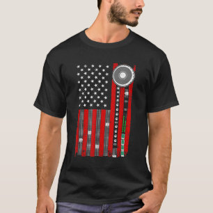 Cool Music Producer For Men Women American Flag Pa T-Shirt
