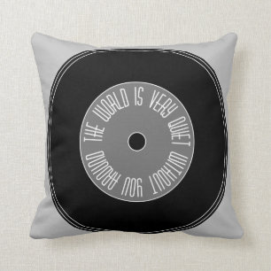 cool "music " throw pillow