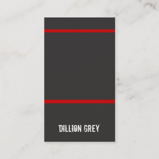 Cool Musician Black and Red Business Card
