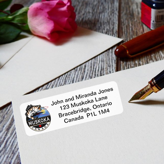 Cool Muskoka Canada Fishing Outdoors Crest (Creator Uploaded)