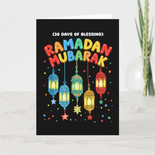 Cool Muslim Ramadan Praying Faith Worship sunset Card
