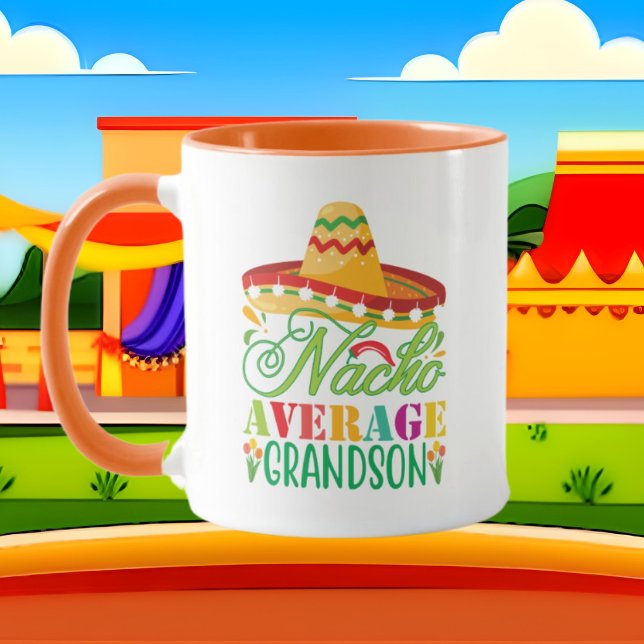 Cool Nacho average Grandson add name  Mug (Creator Uploaded)