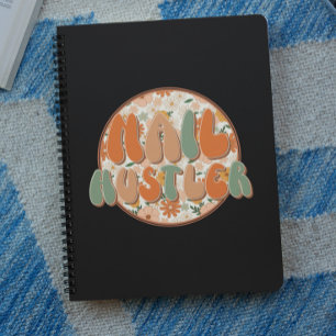 Cool Nail Hustler Nail Salon Floral Notebook